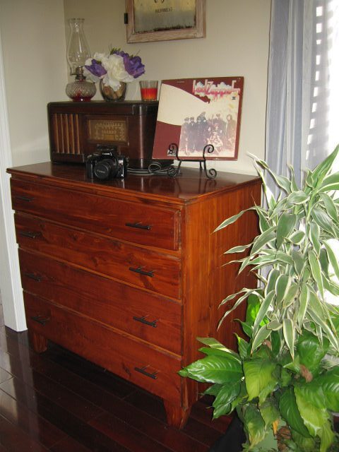 finished cedar chest of drawer