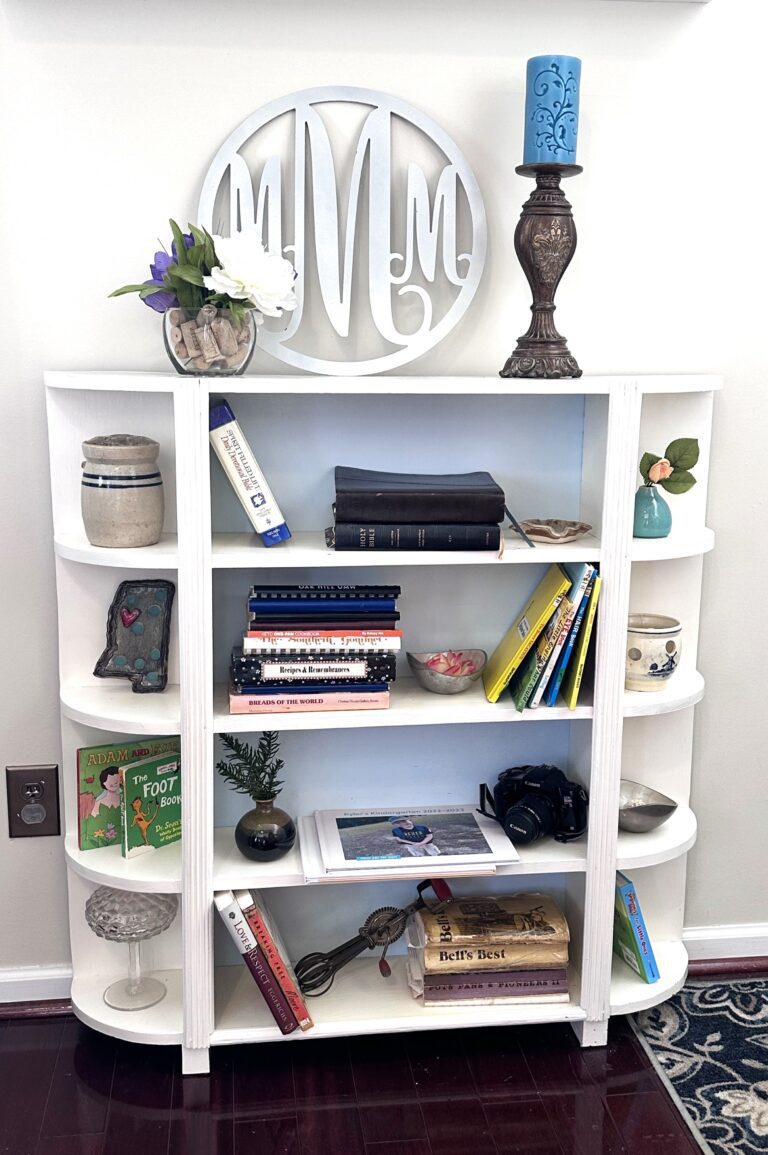 Restore DIY bookcase updated with paint