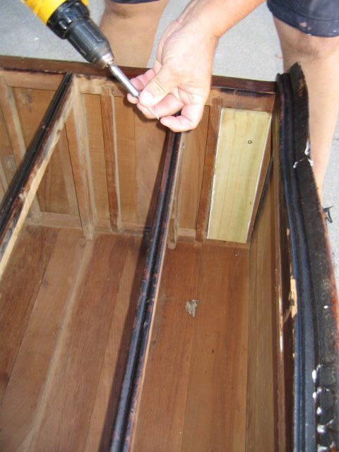 adding base to attach drawer slides